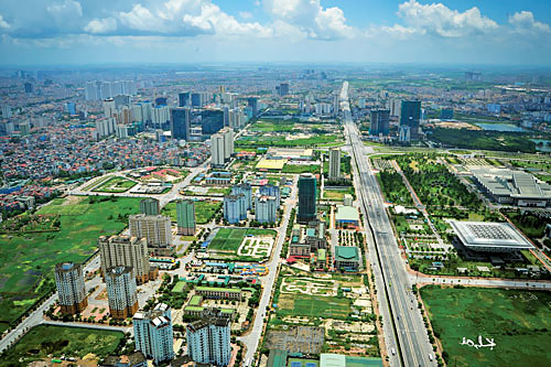 Khu vực phát triển dự án đô thị phía Tây Hà Nội.