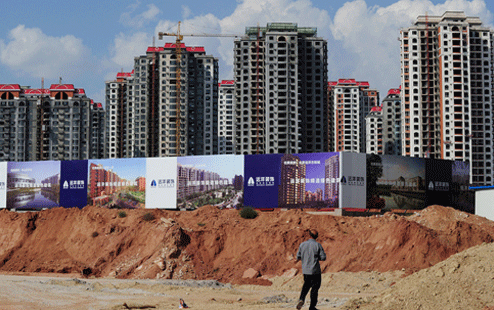 Những căn hộ không có người ở tại thành phố Ordos, khu tự trị Nội Mông (Ảnh: Mark Ralston/AFP)