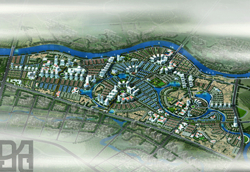 Ảnh phối cảnh Khu đô thị phía Tây Nha Trang cũ với hình thức xây dựng mới hoàn toàn