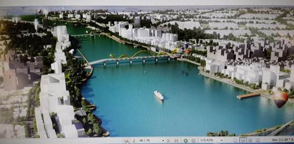 Thiết kế Quy hoạch tổng thể khu vực ven sông Hàn của Công ty JINA Hàn Quốc.