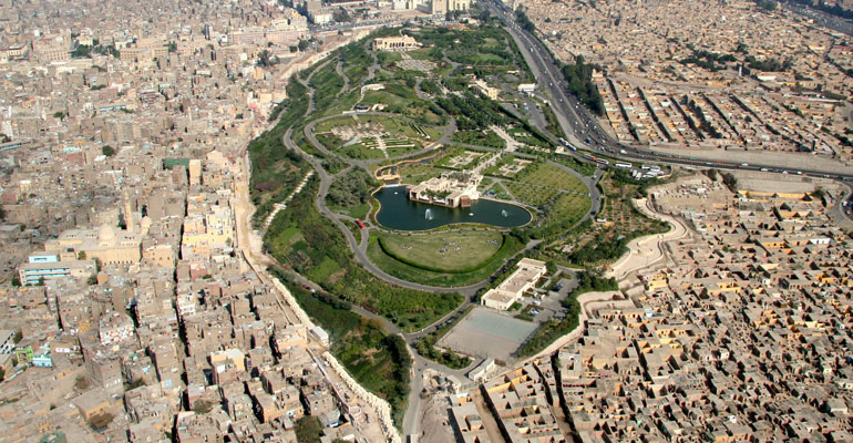 Khu dân cư cổ Darb al-Ahmar ở thành phố Cairo, Ai Cập (nguồn: akdn.org)