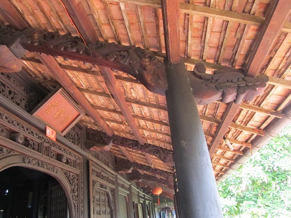 Chi tiết trang trí với nhiều giá trị đặc trưng trên kết cấu gỗ truyền thống nhà cổ
