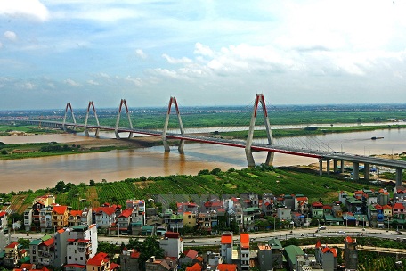Công trình cầu Nhật Tân, Hà Nội.