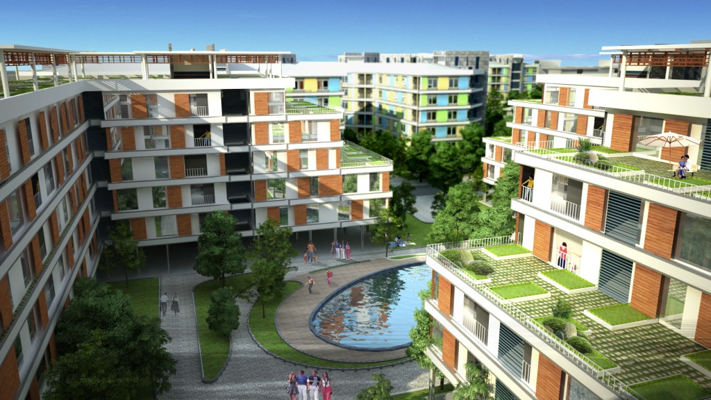 Thiết kế kiến trúc nhà ở "sinh thái", chung cư thu nhập thấp KĐTM Đặng Xá Viglacera, Gia Lâm, Hà Nội