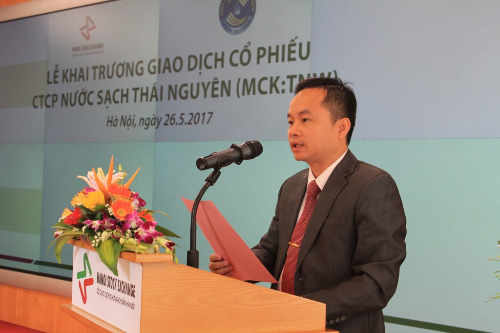 Ông Nguyễn Quang Mãi, Chủ tịch HĐQT Công ty cổ phần Nước sạch Thái Nguyên