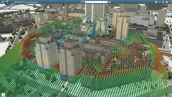 Mô hình BIM ứng dụng tính toán và mô phỏng chuyển động gió của khu vực đô thị
