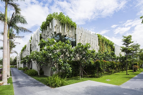 Công trình Naman Spa- Giải Bạc Giải thưởng Kiến trúc Quốc Gia 2016 với các tiêu chí bám sát tiêu chí của xu hướng Kiến trúc xanh