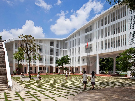 Kiến trúc mới trường học ở Bình Dương có kế thừa giải pháp tổ chức không gian mở và chiếu sáng của kiến trúc truyền thống
