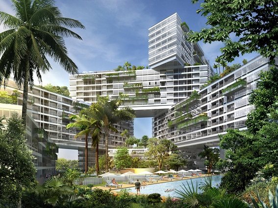 Thiết kế chung cư sinh thái The Interlace (Singapore)