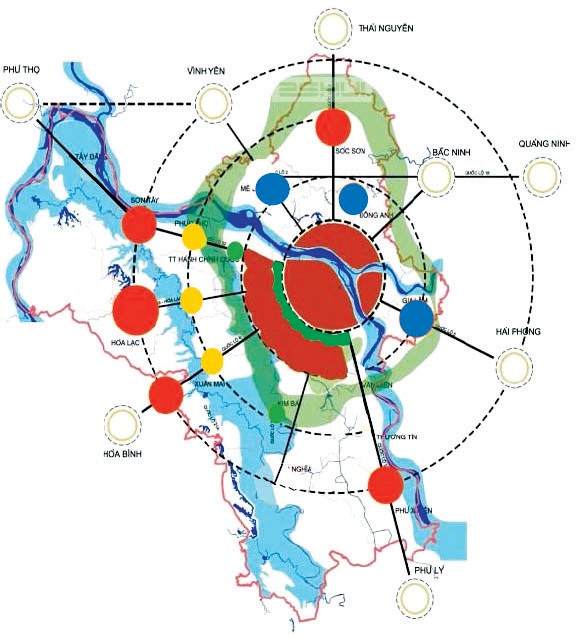 Cấu trúc đô thị Hà Nội trong tương lai