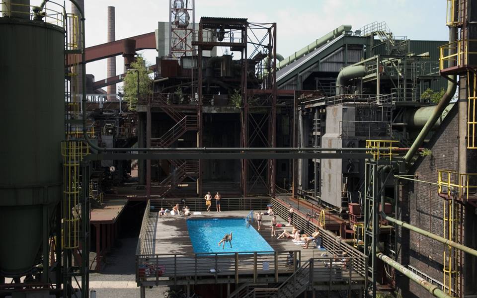 Công năng mới trên nền cũ tại khu công nghiệp khai thác than đá Zeche Zollverein (Ảnh TL tác giả)
