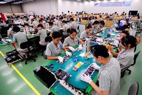 Nhà máy Samsung Thái Nguyên nơi thu hút đông đảo người lao động cả nước