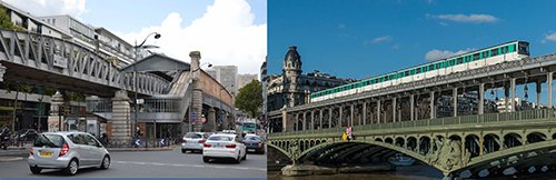 Tàu điện bánh hơi từ năm 1950 và phát triển cho đến ngày nay đang chạy qua các khu phố lịch sử, cây cầu cổ kính bắc qua sông Seine (Paris - Pháp)