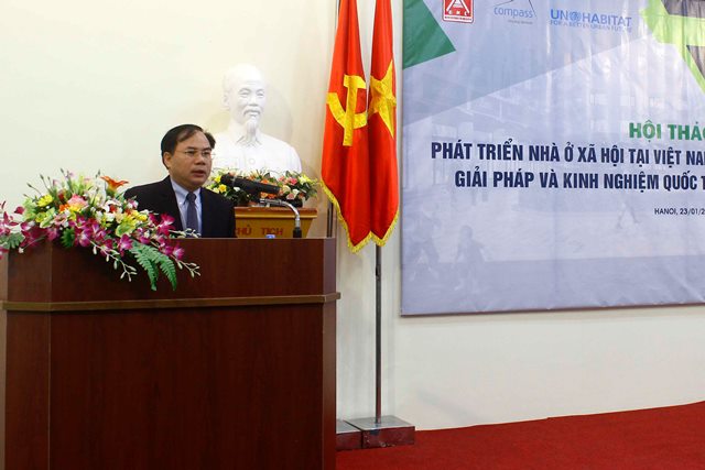 Thứ trưởng Nguyễn Văn Sinh phát biểu tại Hội thảo