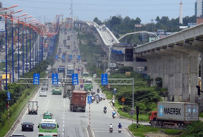 Dự án đường sắt đô thị số 1 TPHCM, tuyến Bến Thành- Suối Tiên được điều chỉnh tăng mức tổng đầu tư rất lớn. Ảnh: Huy Thịnh