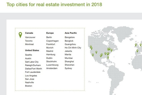 TP HCM đứng thứ tư trên thị trường châu Á Thái Bình Dương về tiềm năng đầu tư bất động sản năm 2018 trên bảng xếp hạng của ULI