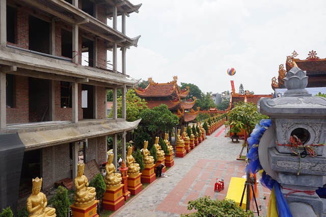  Các công trình tự ý xây dựng trong di tích quốc gia chùa Khúc Thủy (Thanh Oai). Ảnh: Thanh Loan
