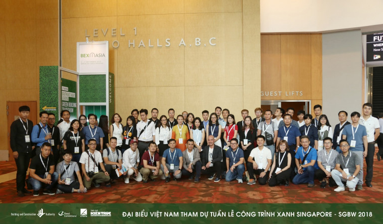 Đoàn đại biểu Việt Nam tham dự Tuần lễ công trình Xanh Singapore – SGBW 2018