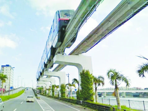 Monorail ở Okinawa, minh họa cho tương lai Monorail tuyến Tân Sơn Nhất - Bến Thành Monorail, đoạn qua một bên kênh Nhiêu Lộc - Thị Nghè