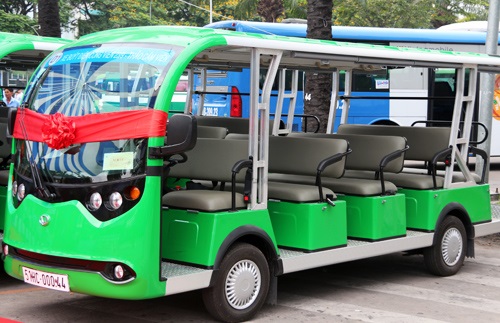 Xe bus chạy bằng nhiên liệu sạch tại TP HCM / Nguồn: vnexpress.net