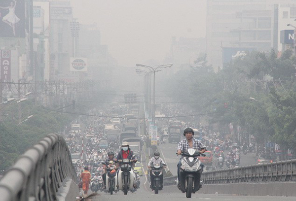 Ô nhiễm không khí trên địa bàn Hà Nội đang xảy ra khá phổ biến. Ảnh: CTV