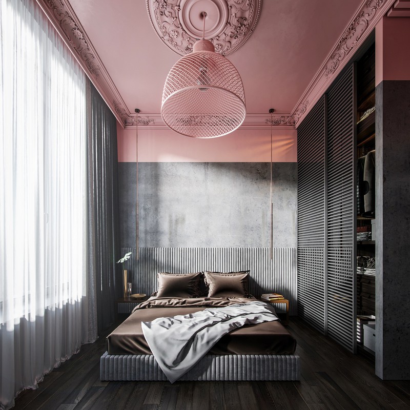 Hai màu sắc tưởng chừng như chẳng hề liên quan lại có thể kết hợp và làm nên một căn phòng ngủ tuyệt đẹp