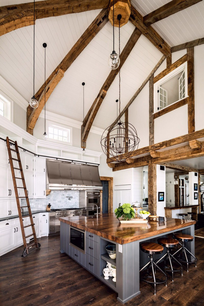Từ những căn phòng bếp được thiết kế trần cao giúp cho không gian sinh hoạt trông rộng rãi hơn gấp bội