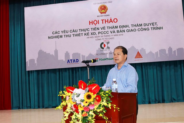 Cục trưởng Hoàng Quang Nhu phát biểu tại hội thảo