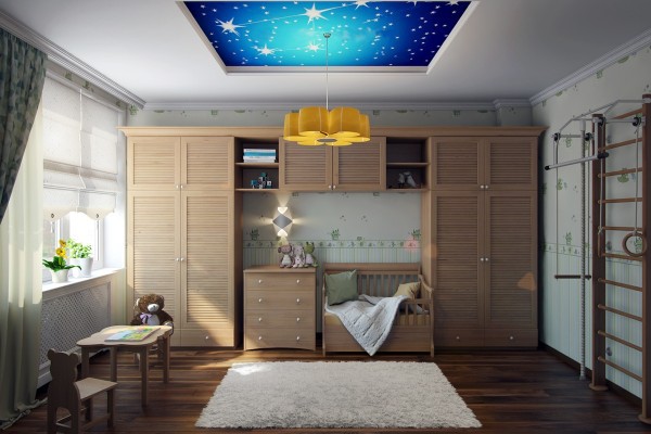 Cách chọn trần 3D mang đến một bầu trời đầy sao ngay trong phòng ngủ cho bé