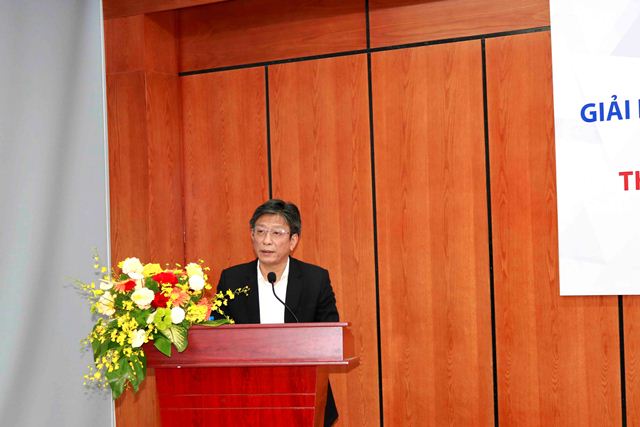 Hiệu trưởng trường Đại học Xây dựng Hà Nội Phạm Duy Hòa phát biểu tại Hội thảo