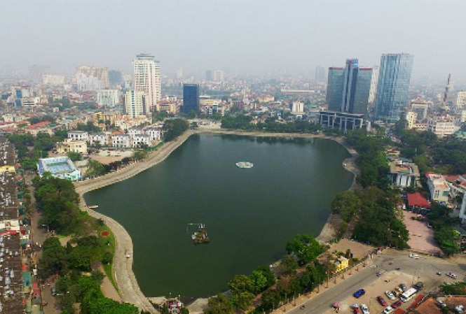 Hồ Thành Công vừa bị đề xuất lấp để xây chung cư. Ảnh: Internet