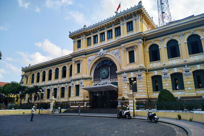 Bưu điện trung tâm thành phố Hồ Chí Minh. Ảnh: Tuệ An