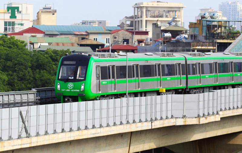 Đường sắt Cát Linh - Hà Đông nằm trong số 5 dự án đường sắt đô thị chậm tiến độ