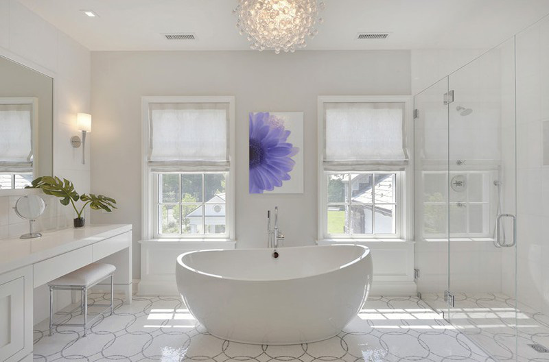 Bồn tắm oval là một lựa chọn thông minh cho căn phòng tắm của gia đình bạn