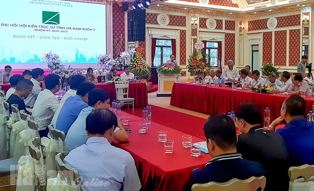 Toàn cảnh Đại hội khóa V (nhiệm kỳ 2020-2025) Hội KTS tỉnh Hà Nam