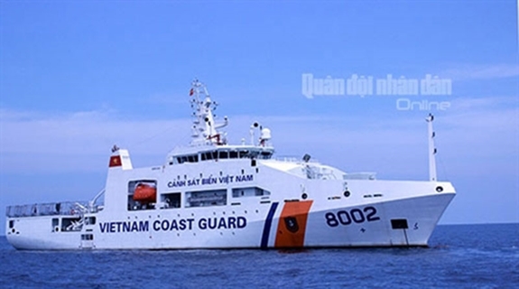 Tàu Cảnh sát biển Việt Nam tuần tra trên biển. Ảnh: Việt Cường.