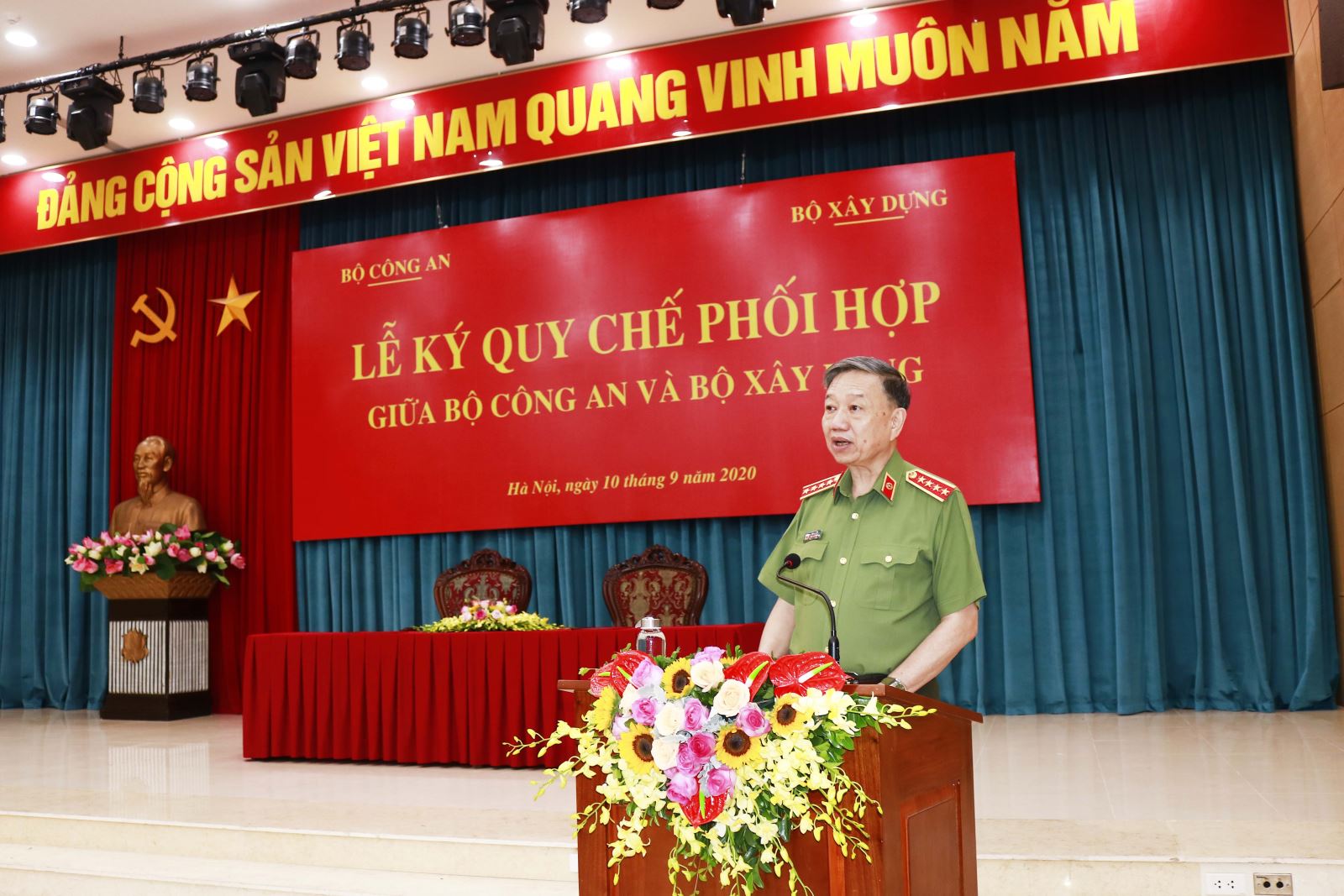 Bộ trưởng Tô Lâm phát biểu tại buổi lễ