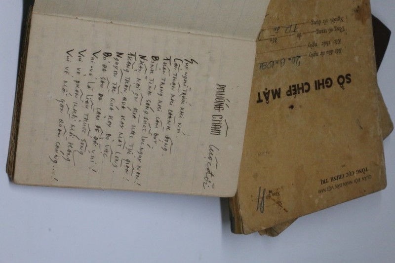 Sổ ghi chép mật và nhật ký của Nghệ sĩ nhiếp ảnh Trần Hồng sử dụng năm 1981