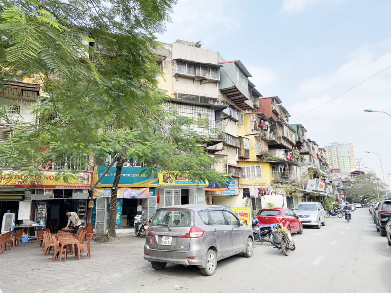 Tòa nhà G6A Thành Công nơi được đánh giá là một trong những chung cư có nguy cơ mất an toàn nhất của thành phố Hà Nội