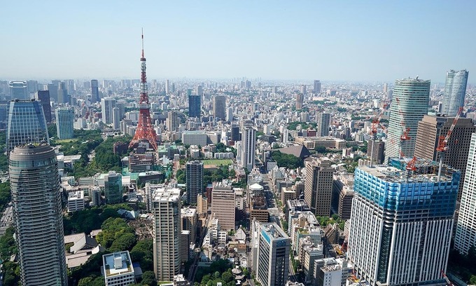 Thị trường bất động sản thương mại tại thủ đô Tokyo, Nhật Bản. Ảnh:Reuters