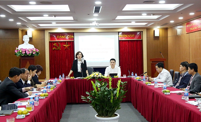 Tổng Giám đốc Quỹ Đầu tư phát triển Thành phố Chu Nguyên Thành chủ trì hội nghị. Ảnh: Bình An/ Hanoi.gov.vn