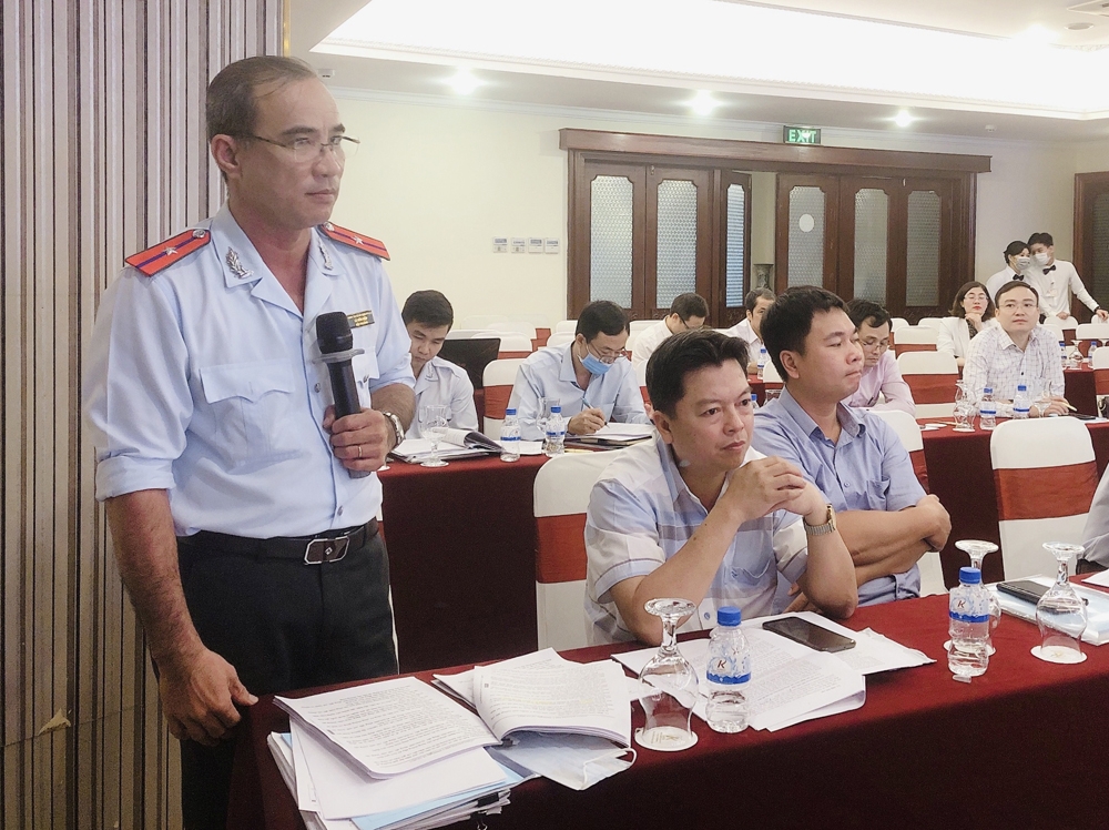 Ông Lê Hữu Hiệp, Đội Trưởng Đội Thanh tra địa bàn huyện Hóc Môn phát biểu ý kiến
