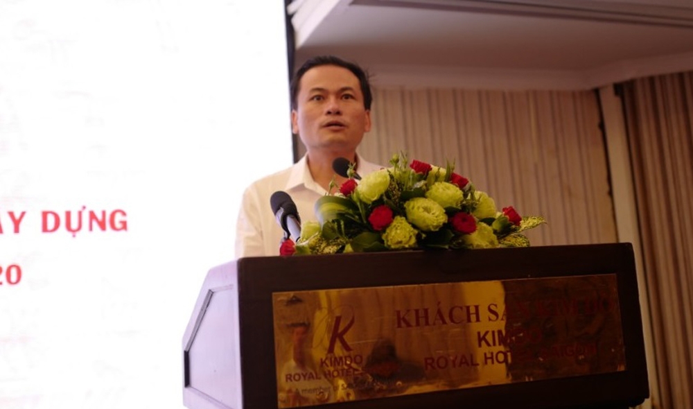 Ông Huỳnh Phạm Tuấn Anh - Phó Giám đốc Sở Xây dựng tỉnh Bình Dương trình bày ý kiến.