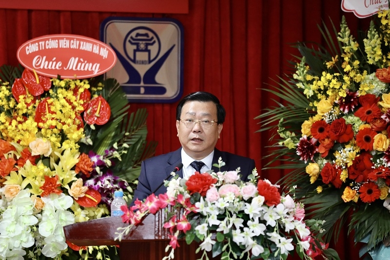 Giám đốc Sở Xây dựng Hà Nội Võ Nguyên Phong phát biểu tại Hội nghị