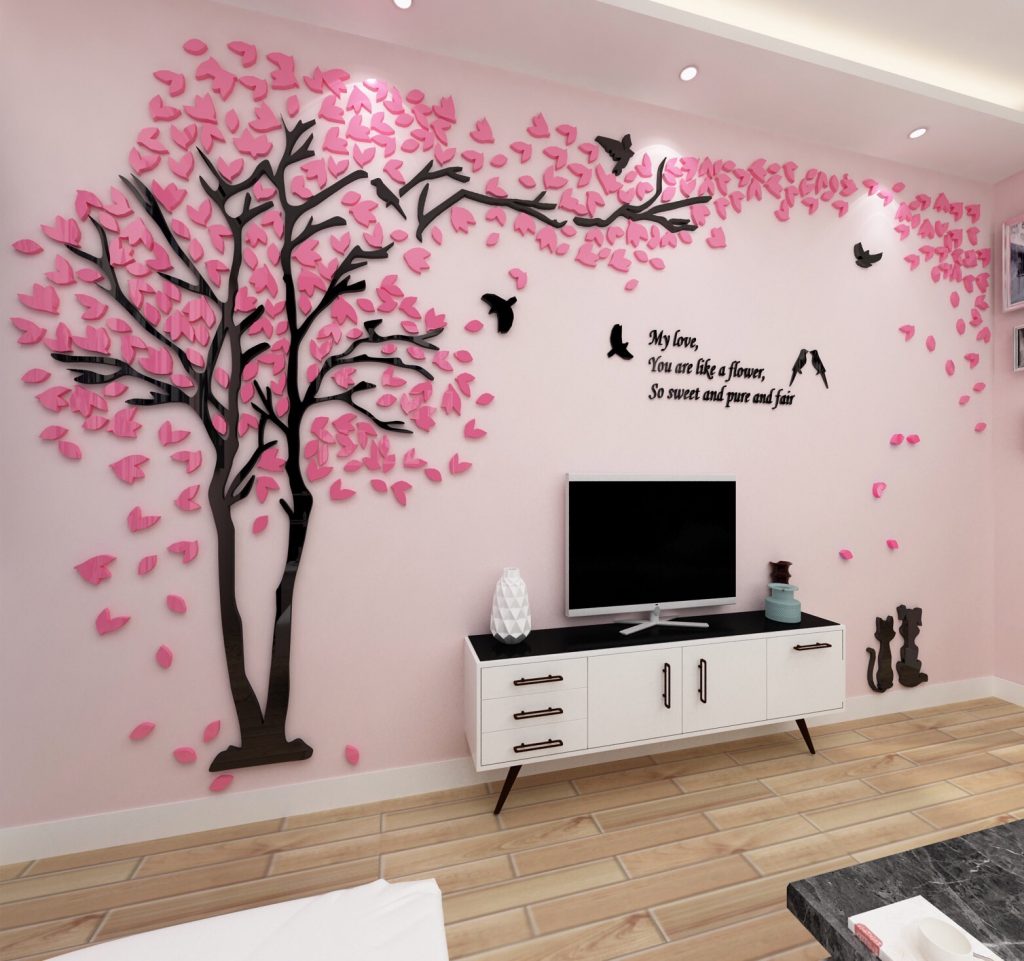 Thay đổi màu sơn hoặc giấy dán tường mới giúp căn nhà thêm lộng lẫy