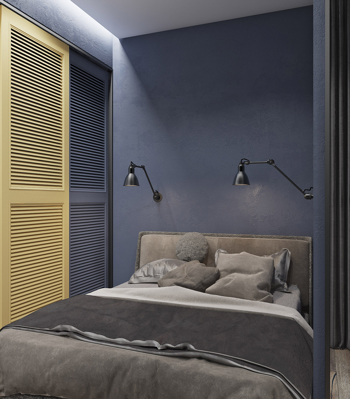 Đèn treo tường giải quyết vấn đề không gian hạn chế xung quanh giường