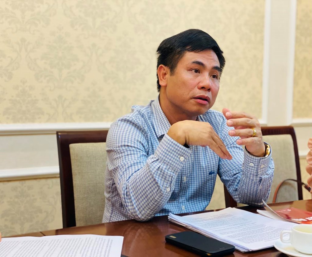 Ông Nguyễn Mạnh Khởi - Phó Cục trưởng Cục Quản lý nhà và thị trường bất động sản khẳng định, Nghị định 30 không gây khó khăn hay cản trở doanh nghiệp. Ảnh: Thu Hằng/BNEWS/TTXVN