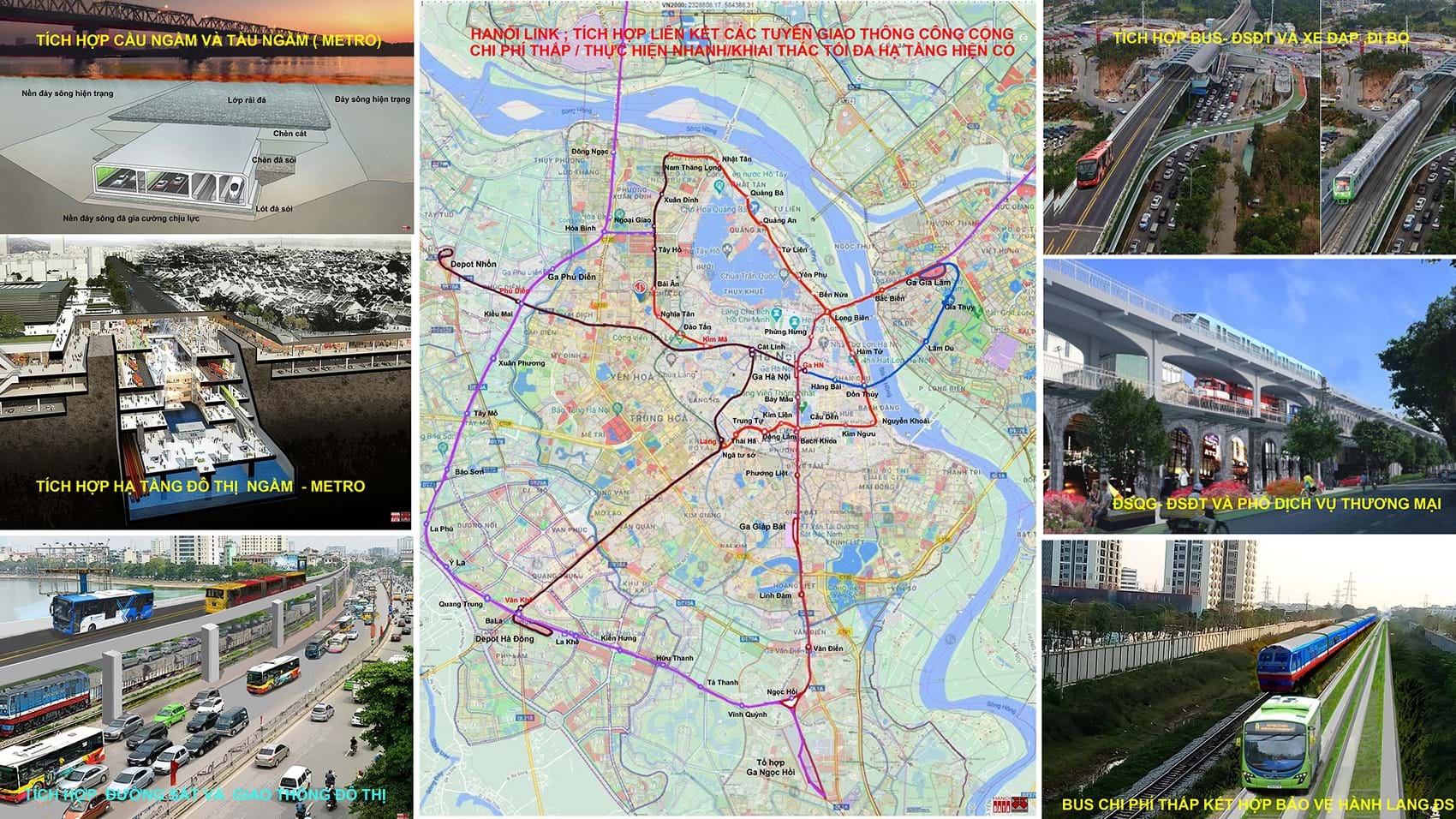 Đề xuất phương án 'Hanoilink". Nguồn: Hanoidata & City Solution
