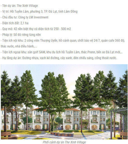Dự án "ma" The Xinh Village được giới thiệu, rao bán trên mạng xã hội