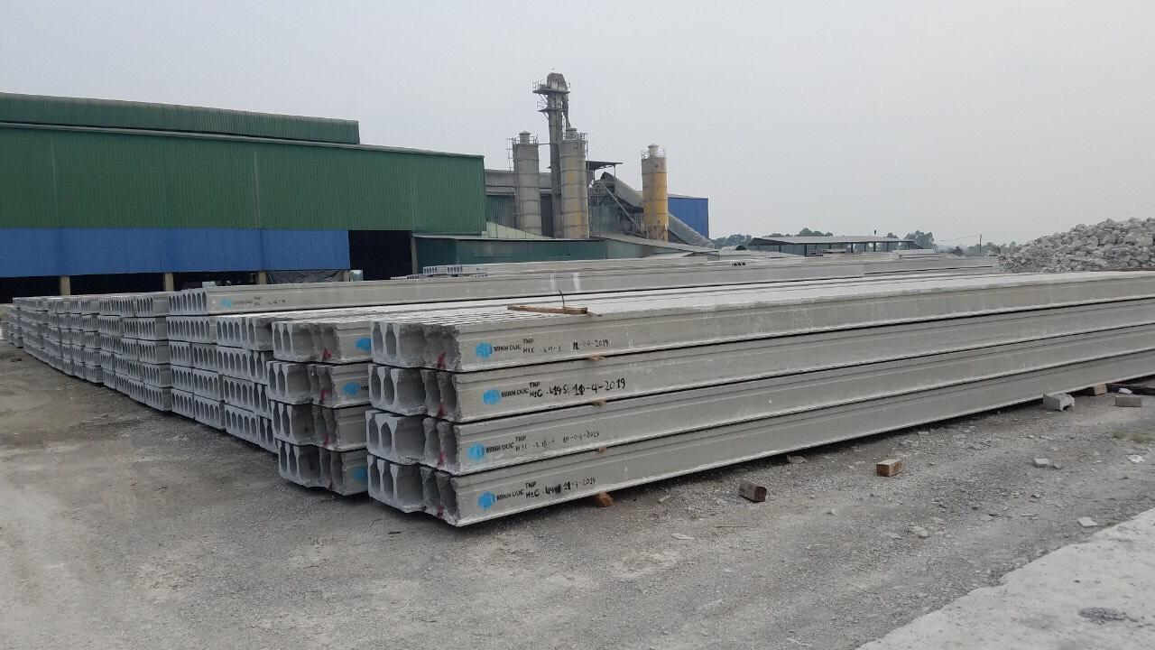Cát nhân tạo sử dụng trong các cấu kiện bê tông của nhà máy Minh Đức thuộc Tổng công ty Sơn Trường Hải Phòng